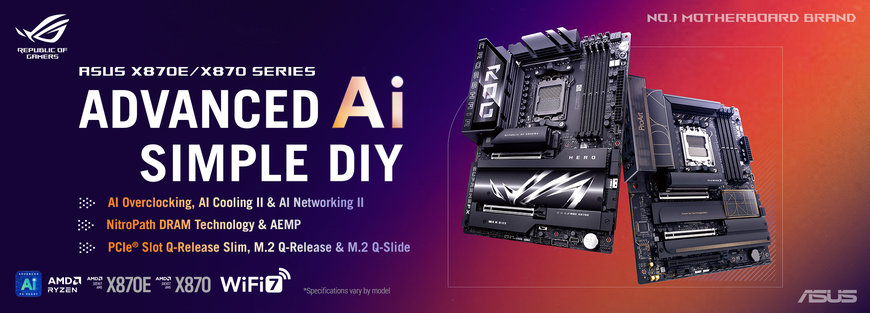 ASUS Unveils ROG, TUF Gaming, Prime, ProArt X870E / X870 Motherboards during Gamescom 2024